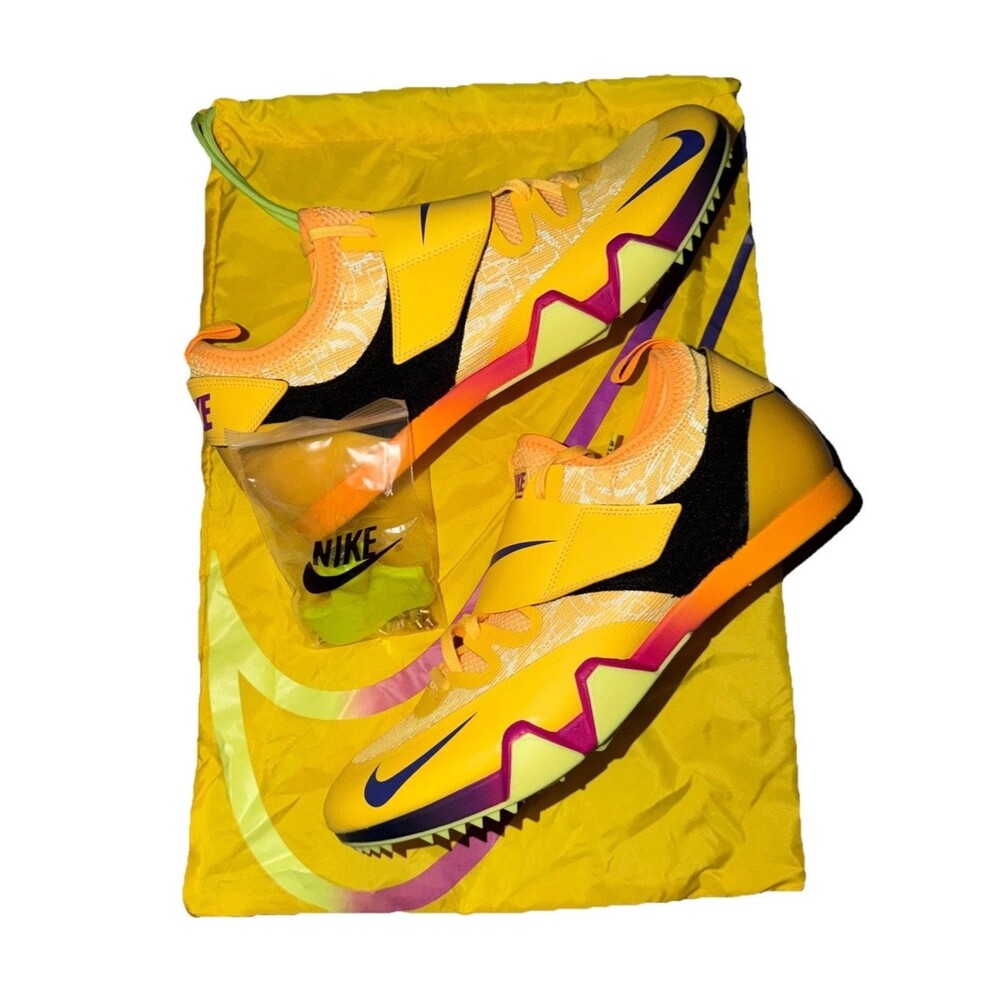 Size 10.5 Nike Pole Vault PV Elite Citron Pulse Volt Ice Track Spikes FZ9649 800